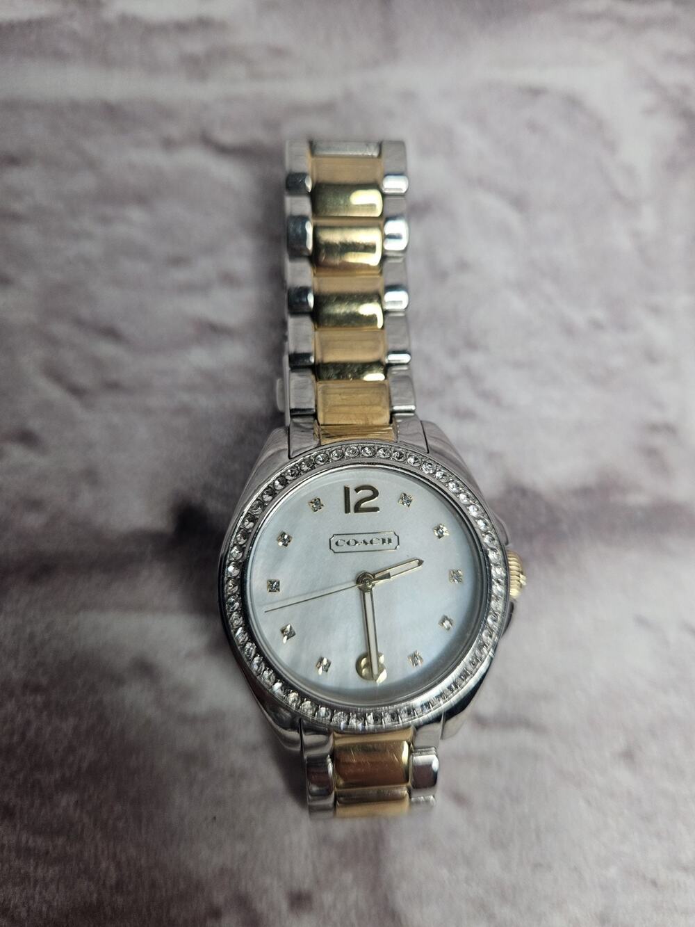Coach Women's Tristen 14501663 Two-Tone Stainless Steel Crystal Bracelet Watch